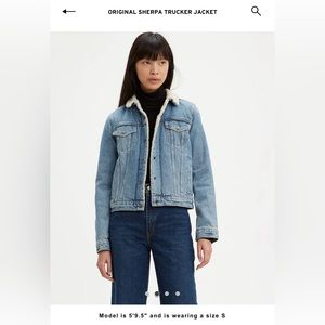 Womens Levi’s Original Sherpa Trucker Jacket